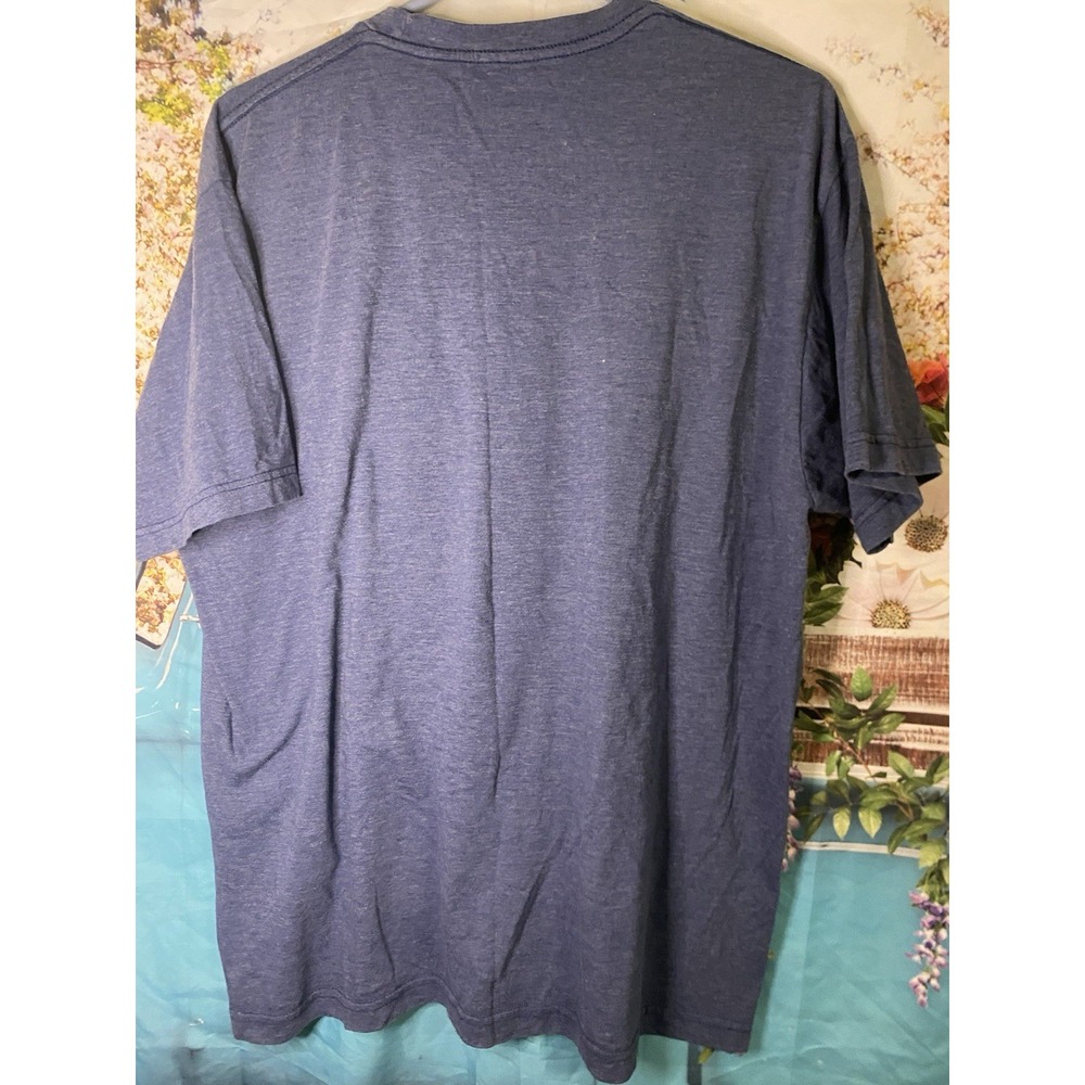 Nirvana Six Fifty One Mens Large Smiley Face Blue Short Sleeve T-Shirt Crew Neck - Picture 3 of 3
